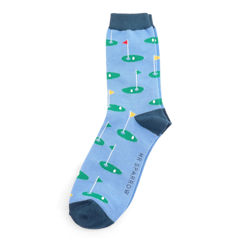 Golf Men's Socks -Sky