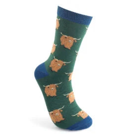 Highland Herd Men’s Socks - Green
