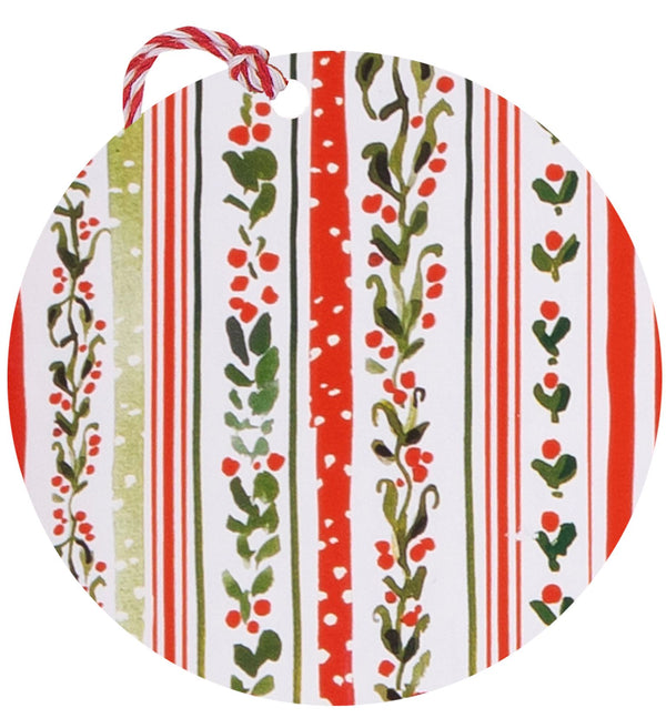 Linear Vines Gift Tags - Pack Of 6