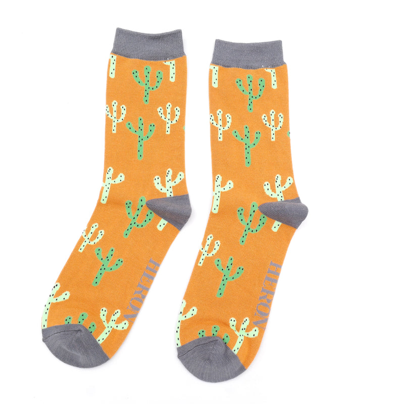Cacti Socks - Mustard