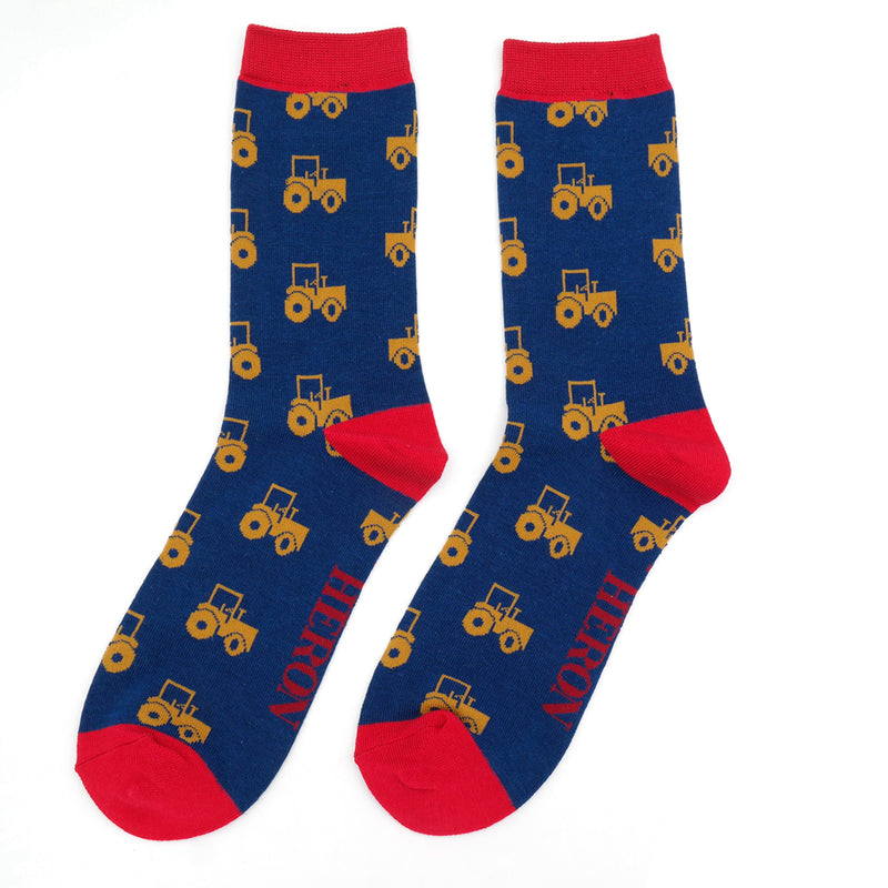 Tractor Men's Socks - Navy