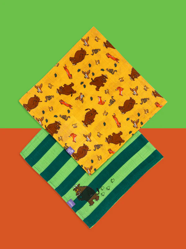 Gruffalo Ready To Play Muslin Squares 2 Pack