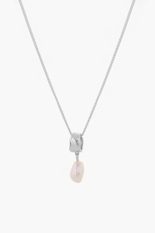 Freshwater Pearl Necklace - Silver
