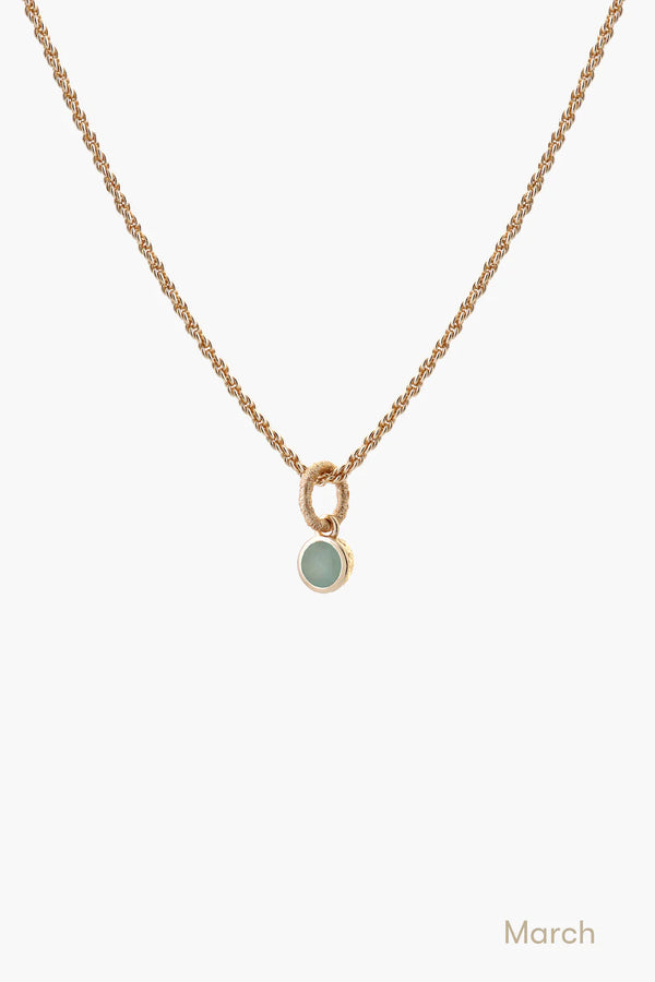 Aquamarine Necklace - Gold