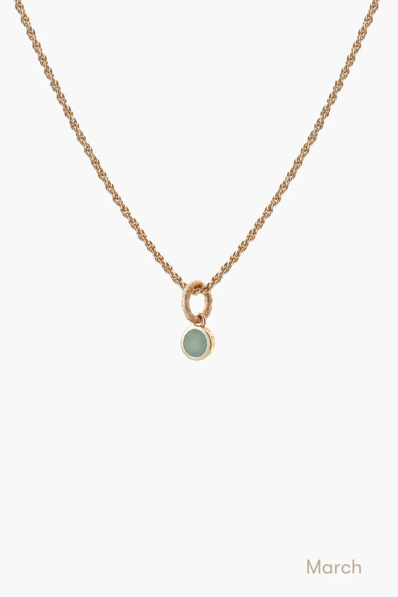 Aquamarine Necklace - Gold