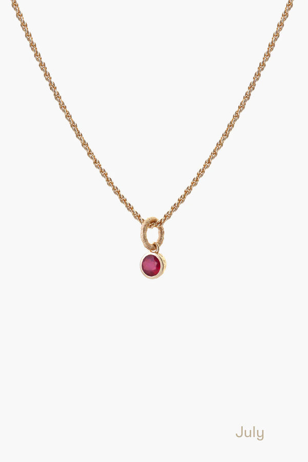 Ruby Necklace - Gold