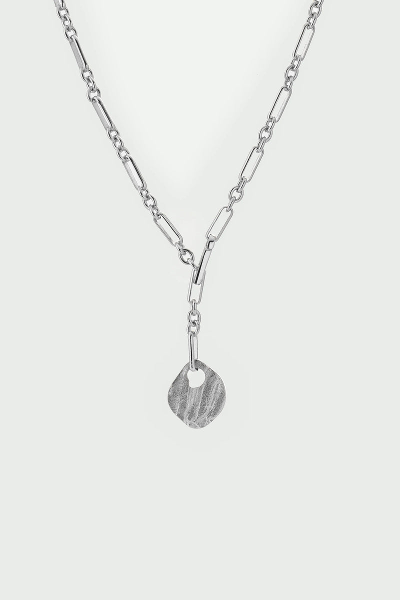 Bala Lariat Necklace - Silver