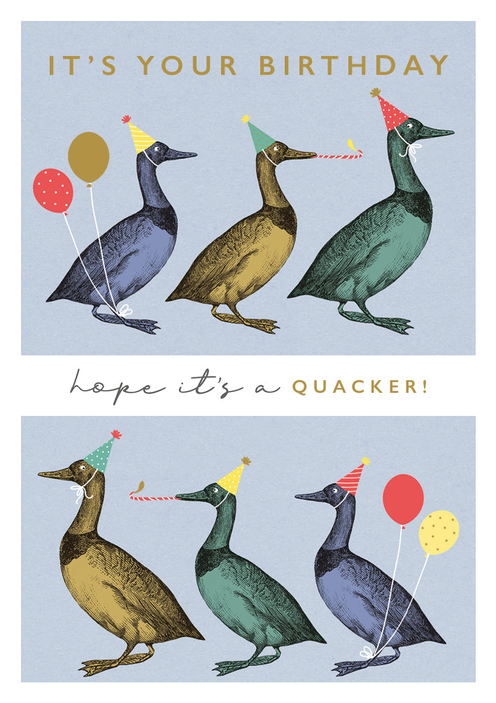 Birthday Quackers Card