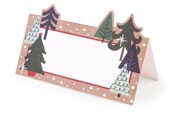 Christmas Forest Place Cards - Pack Of 6