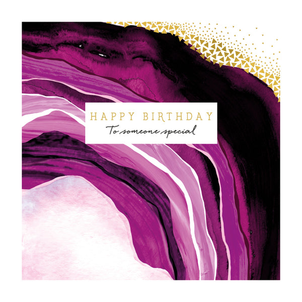 Amethyst Birthday Card