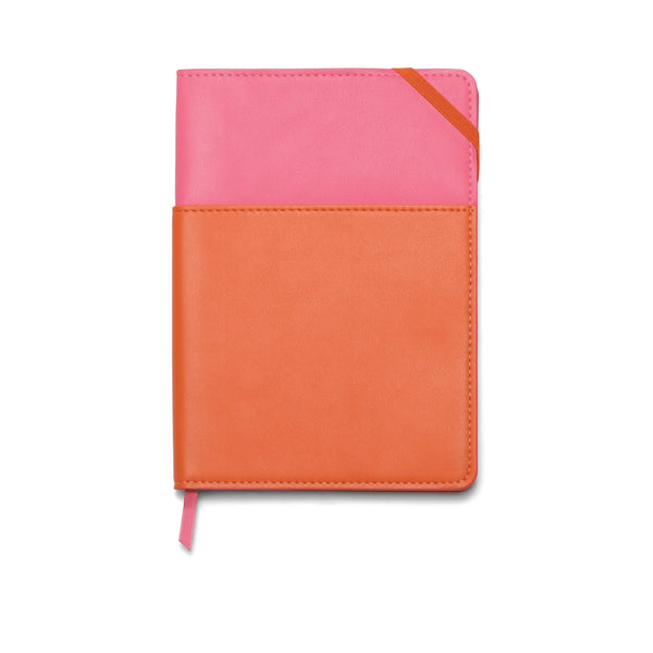 Pink & Chili Vegan Leather Pocket Journal
