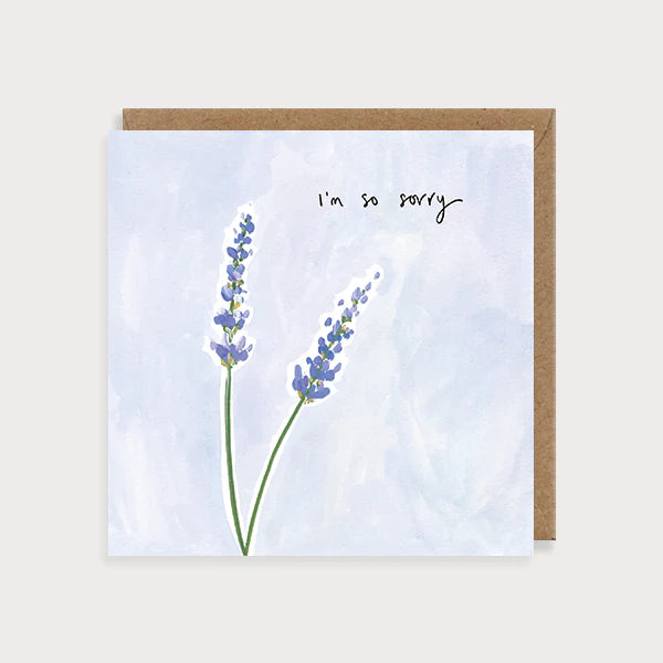 Lavender So Sorry Card