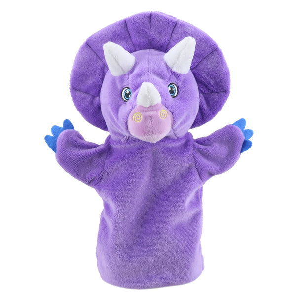My First Dinosaur Hand Puppet - Purple Triceratops