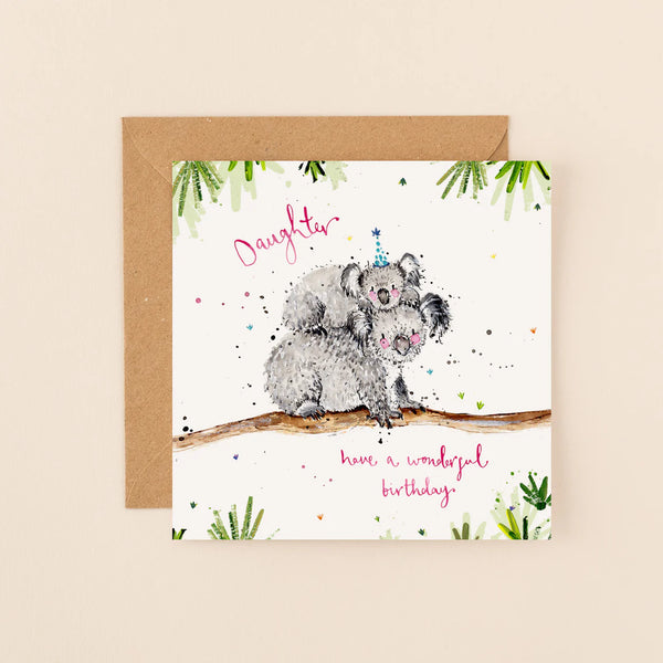 Daughter Koalas Birthday Card