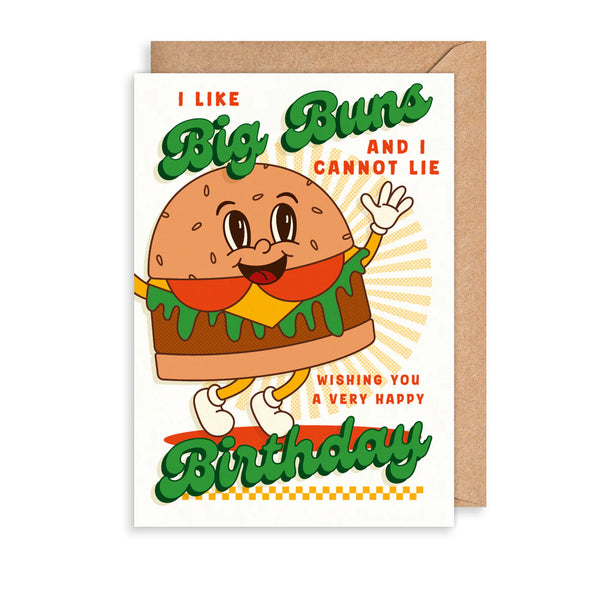 I Like Big Buns Birthday Card