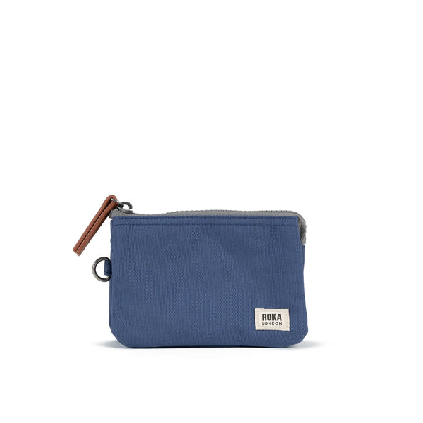 Carnaby Recycled Canvas Purse - Burnt Blue
