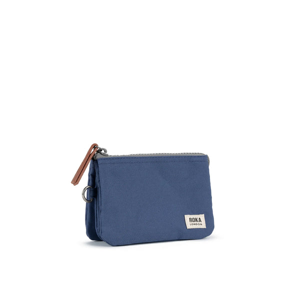 Carnaby Recycled Canvas Purse - Burnt Blue