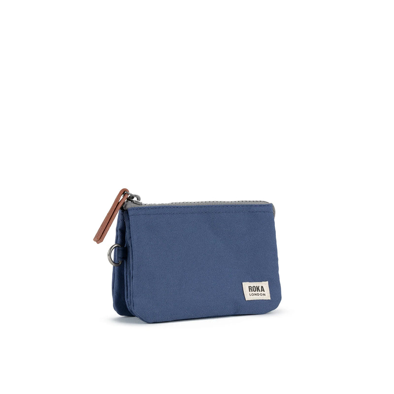 Carnaby Recycled Canvas Purse - Burnt Blue