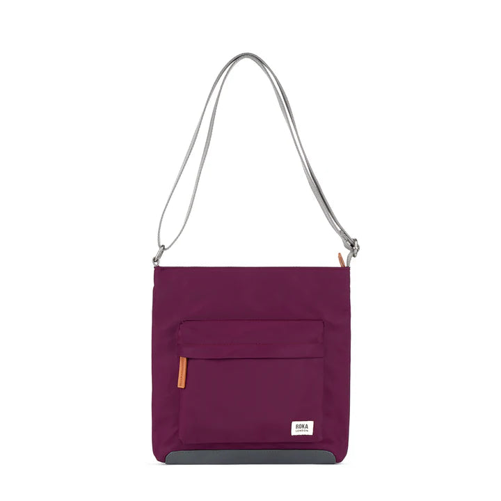 Kennington B Recycled Canvas Crossbody - Royal Burgundy