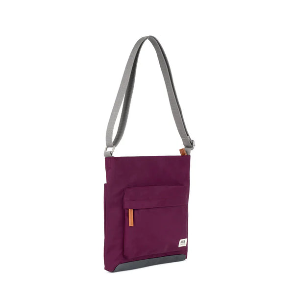 Kennington B Recycled Canvas Crossbody - Royal Burgundy