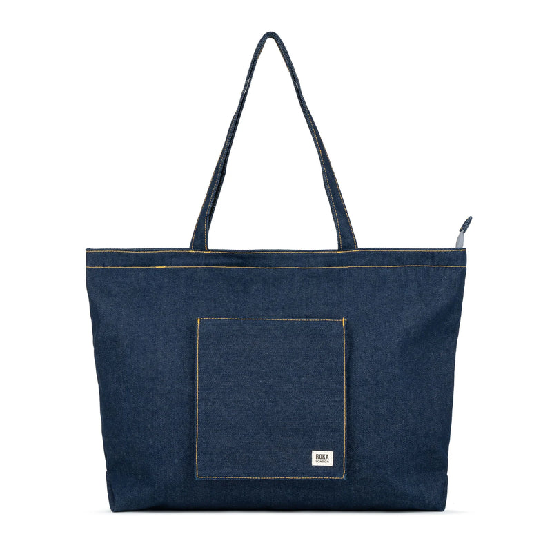 Portobello Tote Bag - Denim Dark Wash