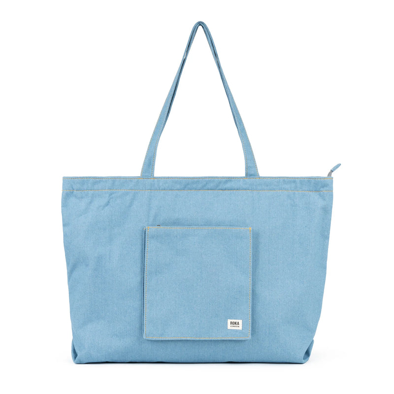Portobello Tote Bag - Denim Light Wash