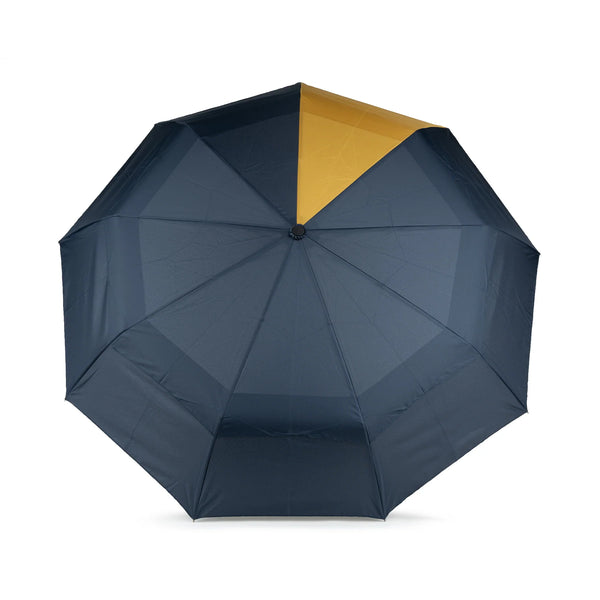 Waterloo Sustainable Nylon Umbrella - Midnight / Corn
