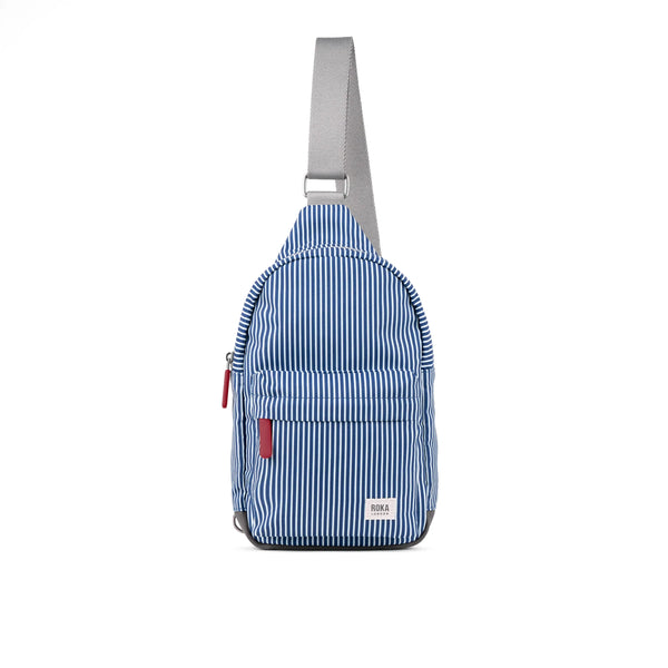 Willesden B Recycled Canvas Crossbody Bag - Blue Hickory