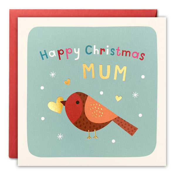 Mum Robin Christmas Card