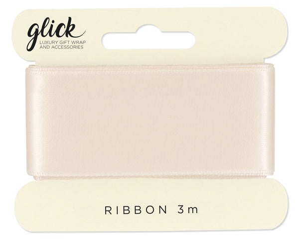 Cream Satin Ribbon