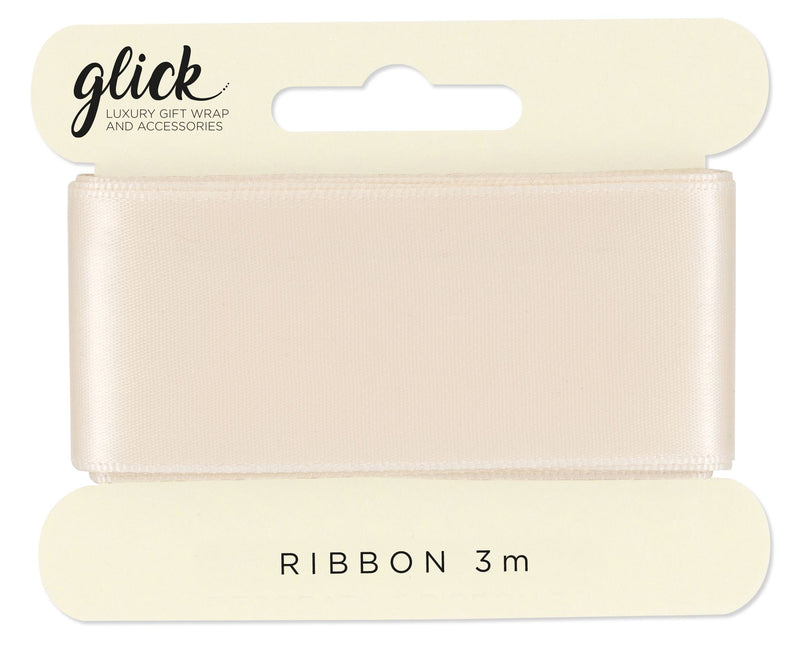 Cream Satin Ribbon