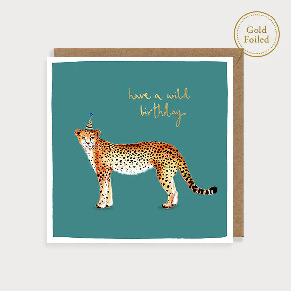 Birthday Cheetah Card