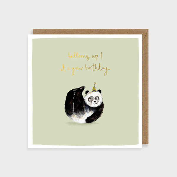 Panda Bottoms Up Card