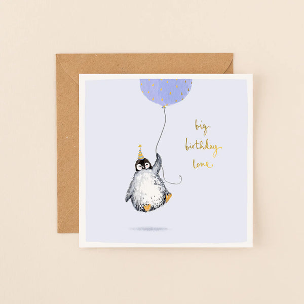 Penguin Big Birthday Love Card