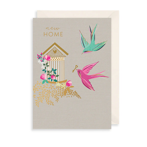 Birdcage New Home Card
