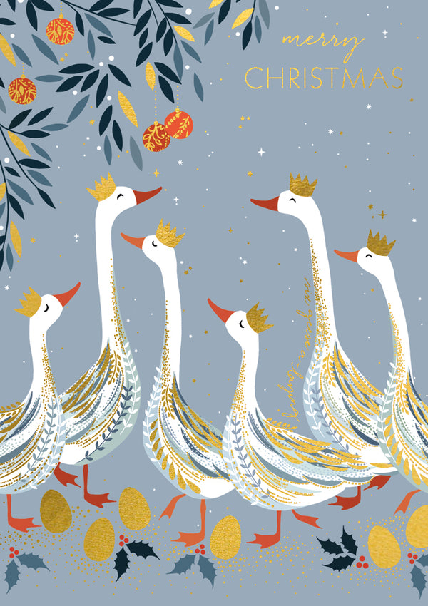 Christmas Geese Card