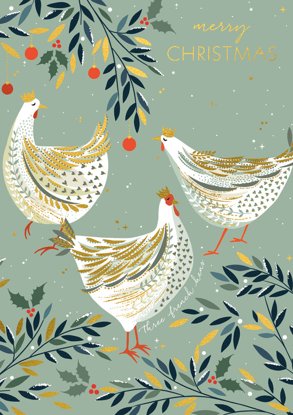 3 French Hens Card