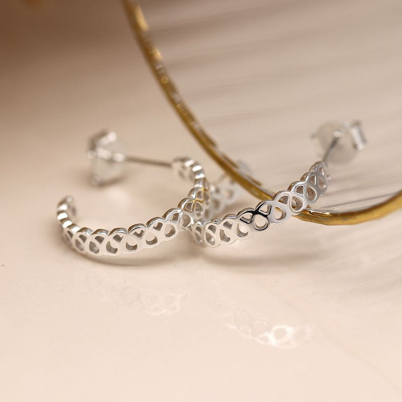 Sterling Silver Filigree C-Post Earrings