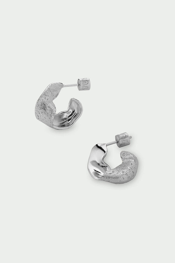 Wave Earrings - Silver
