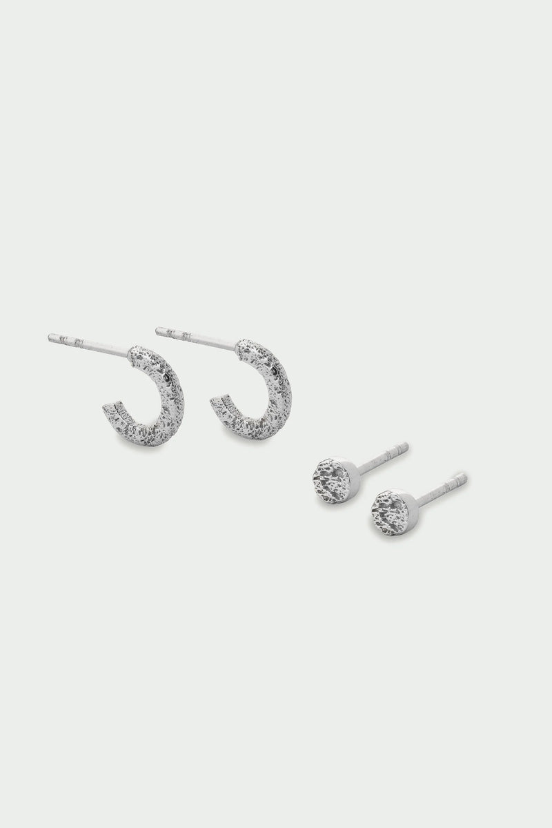 Quest Earrings Set - Silver