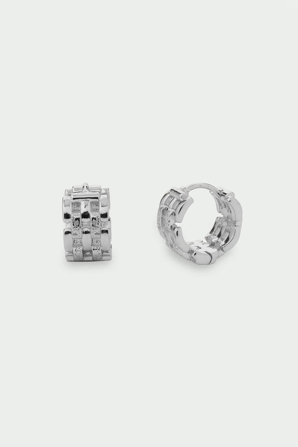 Linear Earrings - Silver