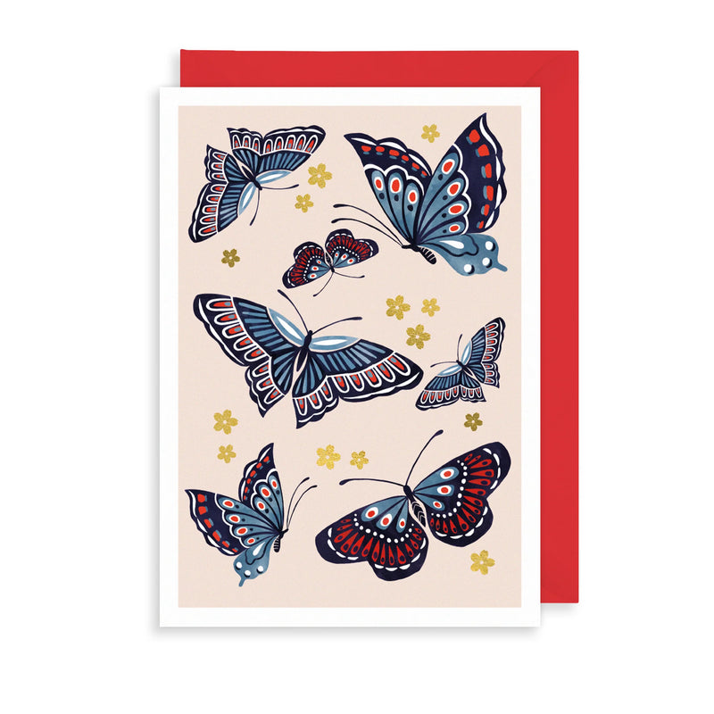 Butterfly Form Greetings Card