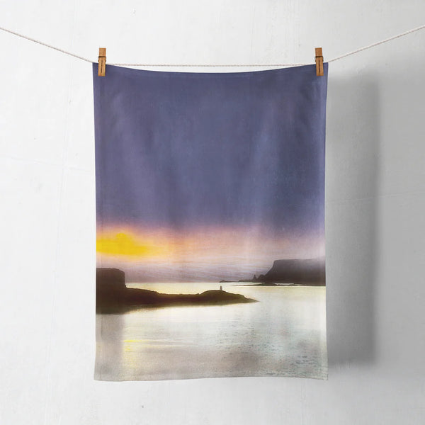 Ardtreck Lighthouse Isle Of Skye Cotton Tea Towel