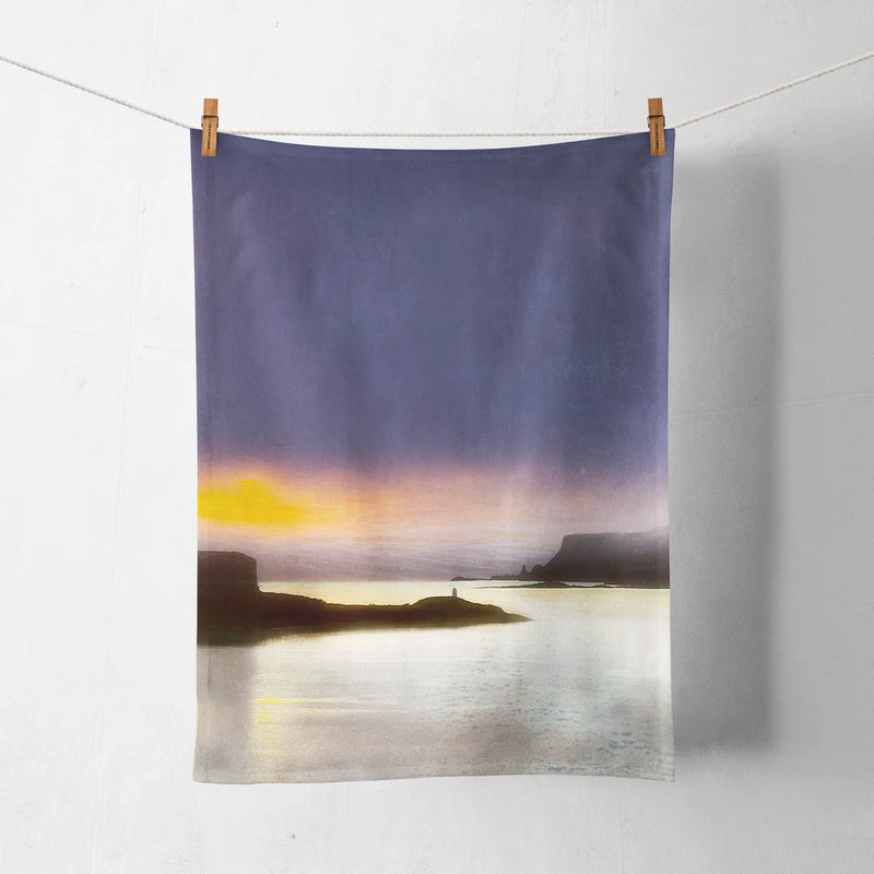 Ardtreck Lighthouse Isle Of Skye Cotton Tea Towel