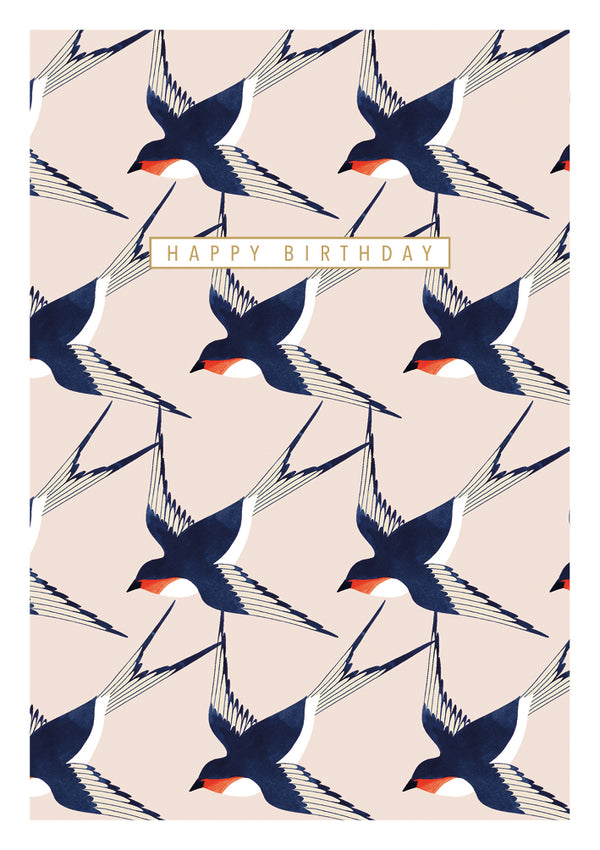 Swallows Birthday Card