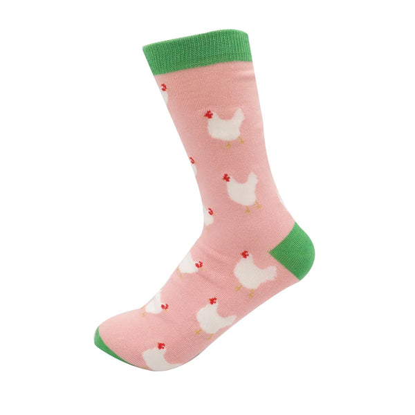 Hen Socks - Dusky Pink