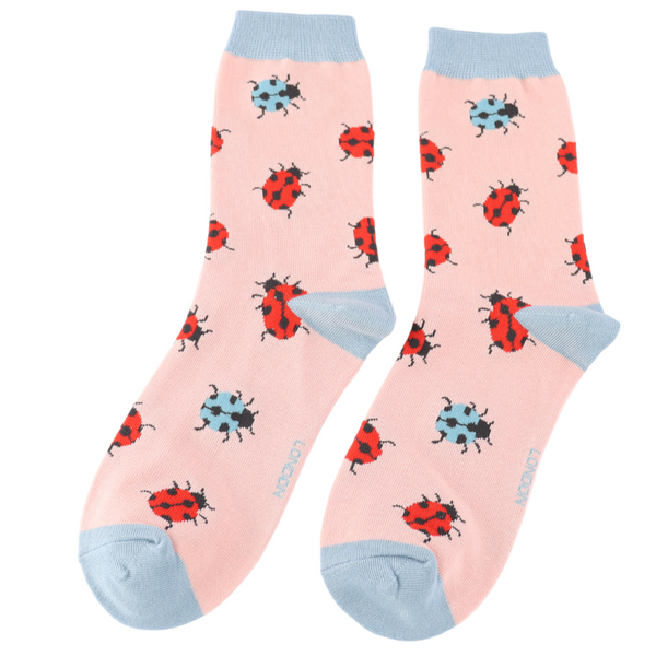 Ladybug Socks - Pink
