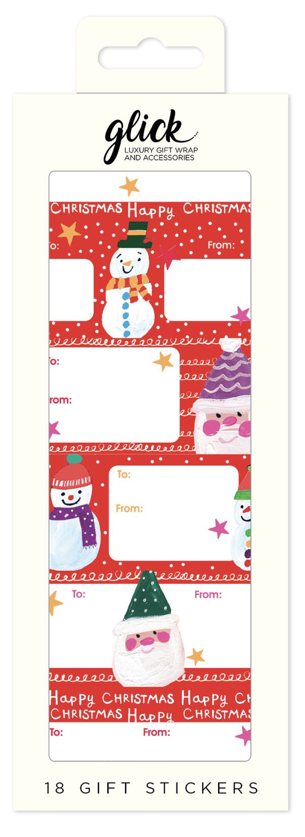Jolly Christmas Gift Stickers