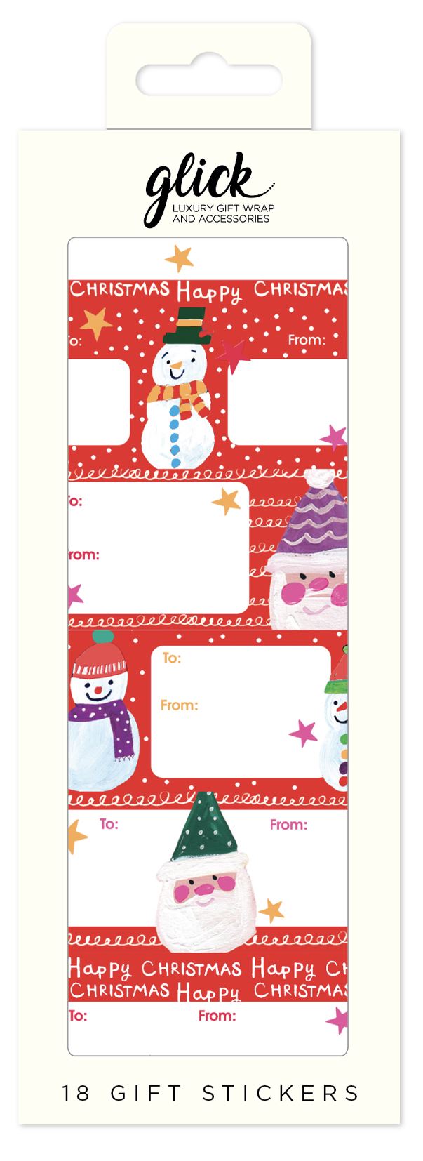 Jolly Christmas Gift Stickers