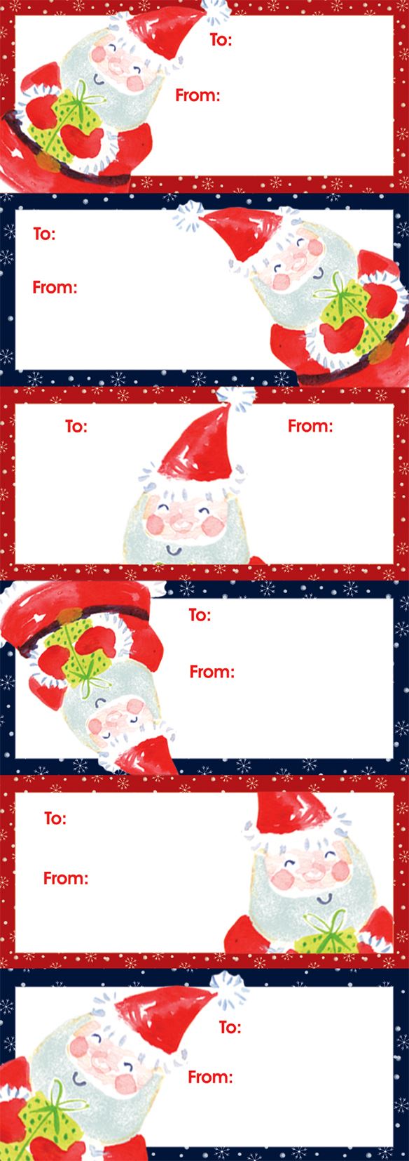 Santa's Workshop Gift Stickers